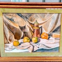 Quadro con natura morta firmato 70x50. Usato.