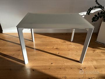 TAVOLO VETRO SATINATO