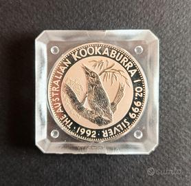 Moneta Argento 999 Australia 1 Dollaro 1992 FDC