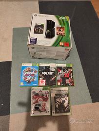 Xbox 360 slim 250 GB con giochi