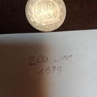 2 monete 200 lire 1979