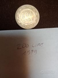 2 monete 200 lire 1979