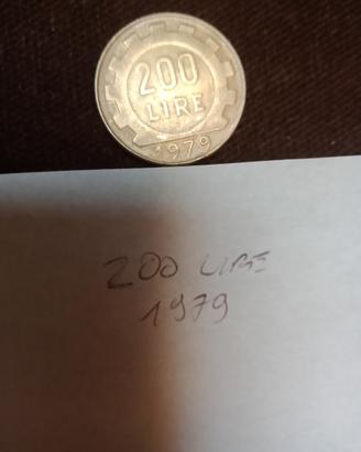 2 monete 200 lire 1979