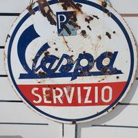 Insegna Vespa Servizio Originale anni 60