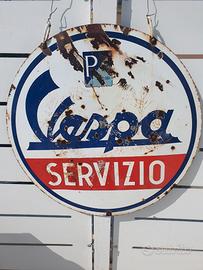 Insegna Vespa Servizio Originale anni 60