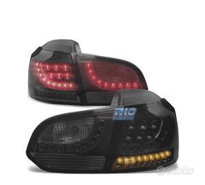 FANALI VOLKSWAGEN VW GOLF 6 FULL LED FUMÉ FRECCIA 
