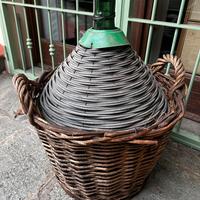 Damigiana vintage 50 Litri con cesta in vimini