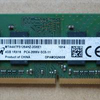 Coppia Sodimm DDR4 4Gb 2666 ideali x Dual Channel