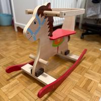 Cavallino dondolo legno