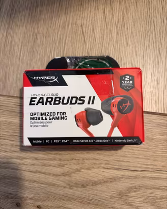 HyperX Cloud Earbuds II – Cuffie Gaming Rosse