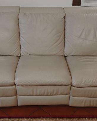 Divani in pelle con relax/reclinabili