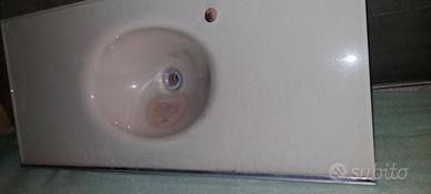 Piano lavello in vetro