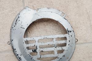 ammortizzatore copri ventola e leva messa in moto 