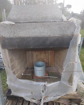caminetto prefabbricato da montare