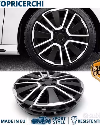 4 Copricerchi per PEUGEOT 15'' Pollici 15 Razze