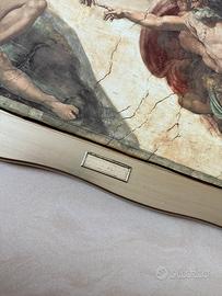 Quadro Creazione di Adamo 80x45 -Foglia d’ Argento