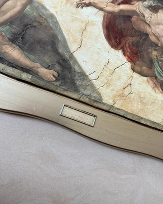 Quadro Creazione di Adamo 80x45 -Foglia d’ Argento