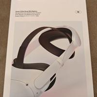 Meta Quest 2 + 3 Head Strap with battery nuova