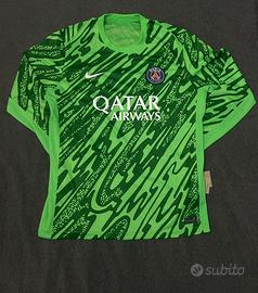 Maglia T-shirt Calcio Psg bianca bianco verde Nike