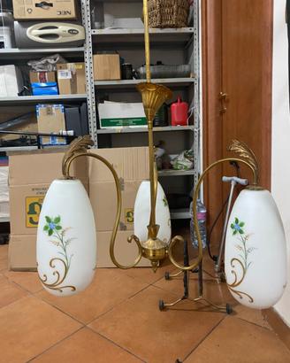 Lampadario in ottone