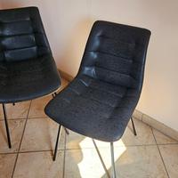 Set 2 Sedie in vera pelle per soggiorno,studio,etc