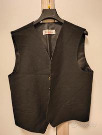 Gilet uomo nero da cameriere/barman