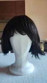 parrucca sintetica di qualità donna castano 