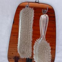 Set d'epoca spazzole e specchio 