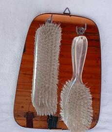 Set d'epoca spazzole e specchio 