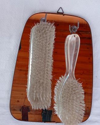 Set d'epoca spazzole e specchio 