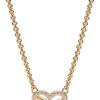 Collana Cuore Infinito Pietre  Placcato in Oro 14k