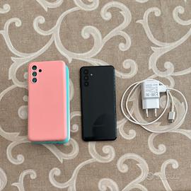 Samsung A04s 64gb nero con cavo,alimentatore,cover