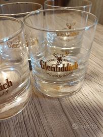 5 bicchieri vintage whisky Glenfiddich 