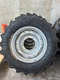 Ruote complete di cerchi, gomme, flange per tratto