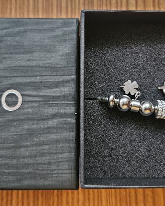 Bracciale Ego jewels con 2 charmes quadrifoglio