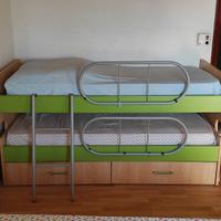Letto a castello con letto estraibile