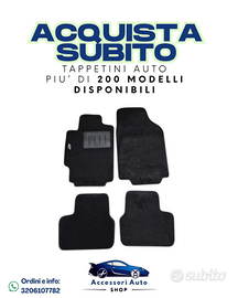4 Tappetini per auto moquette