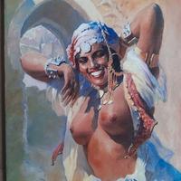 DIPINTO OLIO SU TELA CM 30 X 40 X 2