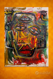 quadro opera d'arte 100x70 colori vivaci