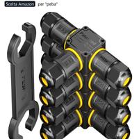 PEBA Connettore impermeabile IP68 a 3 fili Forma T