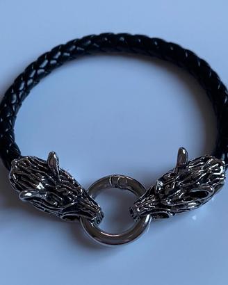 Braccialetto uomo in ecopelle