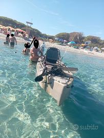 kayak pesca a pedali
