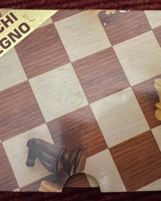 Confezione scacchi in legno