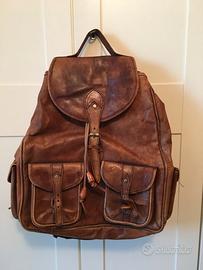 zaino pelle vintage