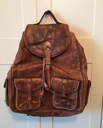 zaino pelle vintage