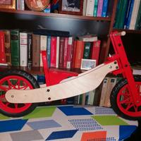 Bici balance bike legno nuova