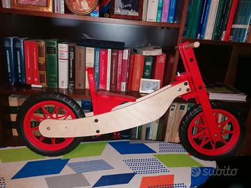 Bici balance bike legno nuova