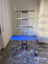 Scrivania verticale porta  Pc , stampante ,libri