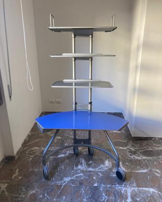 Scrivania verticale porta  Pc , stampante ,libri
