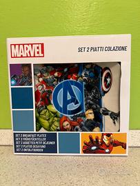 Set 2 Piatti Colazione Avengers Marvel originale
